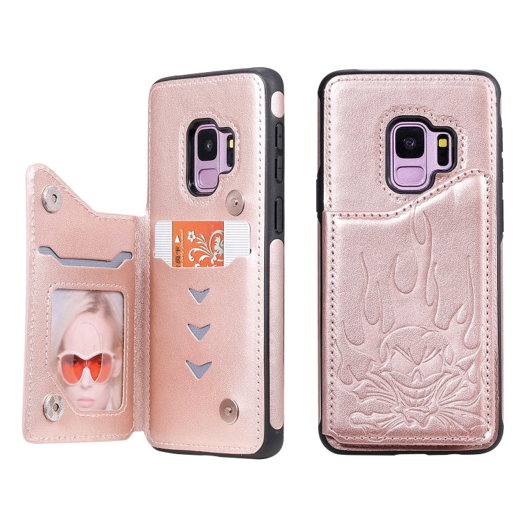 Custodia portafoglio antiurto teschio per Samsung Galaxy