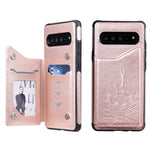 Custodia portafoglio antiurto teschio per Samsung Galaxy