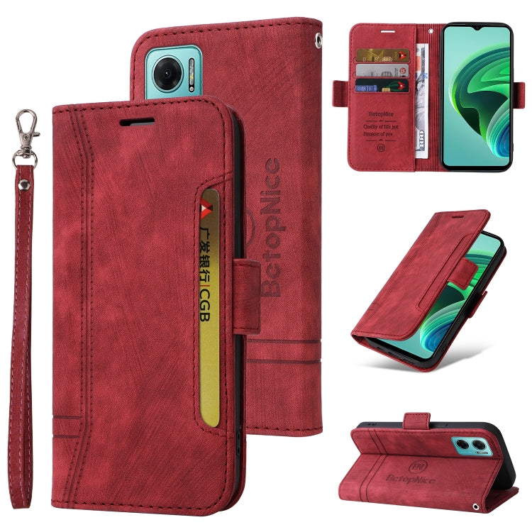 BETOPNICE Custodia per telefono in pelle con fibbia a doppio lato, For Honor X9 4G / 5G / Honor X30, For Motorola Moto E20 / E30 / E40, For Xiaomi Redmi Note 11E 5G, For Xiaomi 11T / 11T Pro