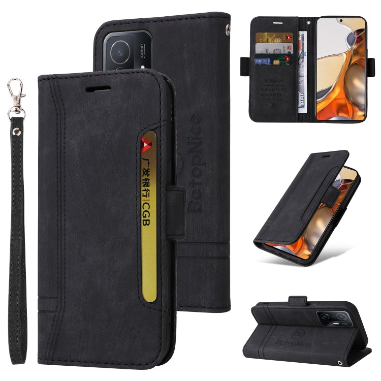 BETOPNICE Custodia per telefono in pelle con fibbia a doppio lato, For Honor X9 4G / 5G / Honor X30, For Motorola Moto E20 / E30 / E40, For Xiaomi Redmi Note 11E 5G, For Xiaomi 11T / 11T Pro