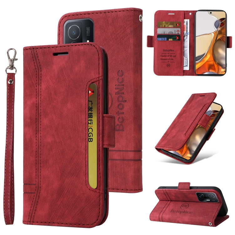 BETOPNICE Custodia per telefono in pelle con fibbia a doppio lato, For Honor X9 4G / 5G / Honor X30, For Motorola Moto E20 / E30 / E40, For Xiaomi Redmi Note 11E 5G, For Xiaomi 11T / 11T Pro