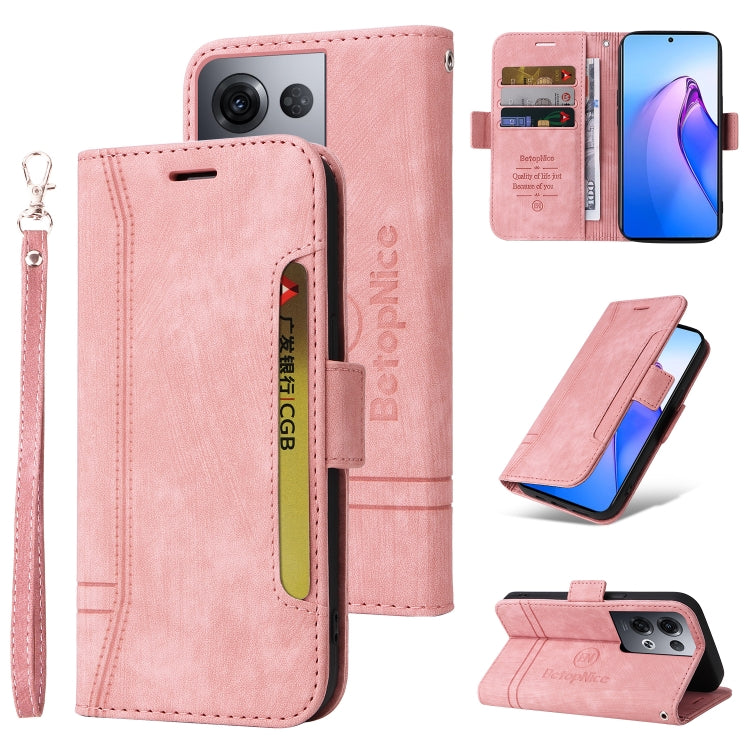 BETOPNICE Custodia per telefono in pelle con fibbia a doppio lato, For Samsung Galaxy Z Flip4, For Samsung Galaxy Z Fold4, For Samsung Galaxy Z Fold3, For OPPO Reno8 Pro 5G Global / Reno8 Pro+