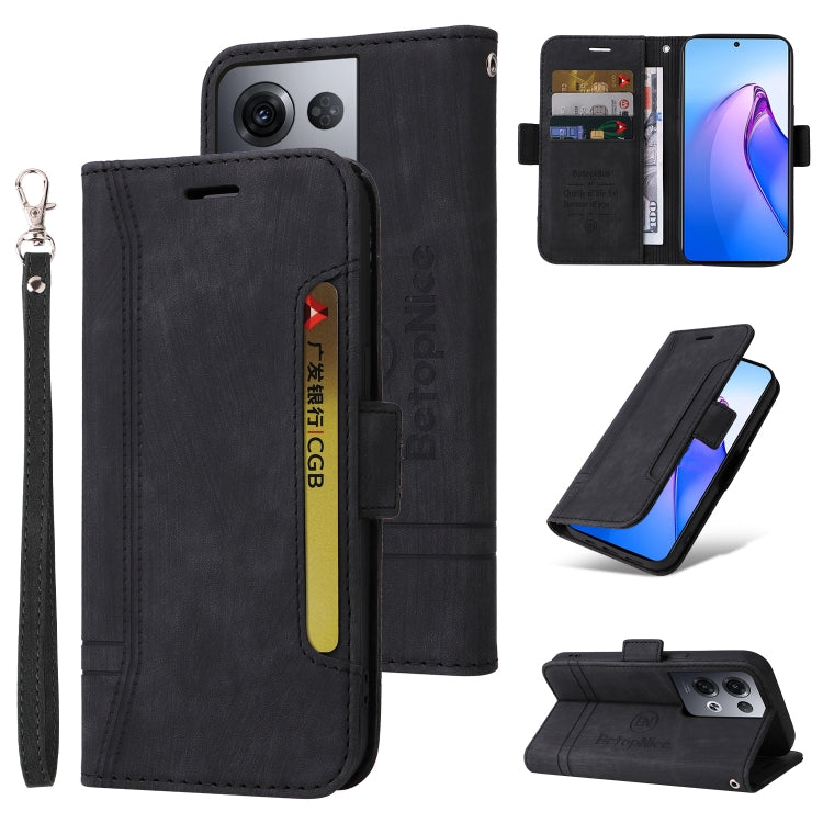 BETOPNICE Custodia per telefono in pelle con fibbia a doppio lato, For Samsung Galaxy Z Flip4, For Samsung Galaxy Z Fold4, For Samsung Galaxy Z Fold3, For OPPO Reno8 Pro 5G Global / Reno8 Pro+