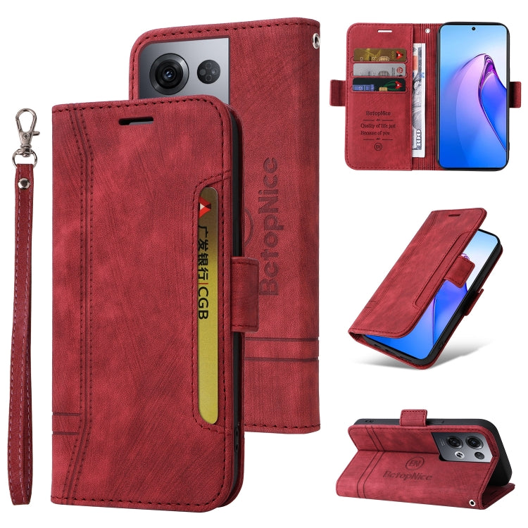 BETOPNICE Custodia per telefono in pelle con fibbia a doppio lato, For Samsung Galaxy Z Flip4, For Samsung Galaxy Z Fold4, For Samsung Galaxy Z Fold3, For OPPO Reno8 Pro 5G Global / Reno8 Pro+