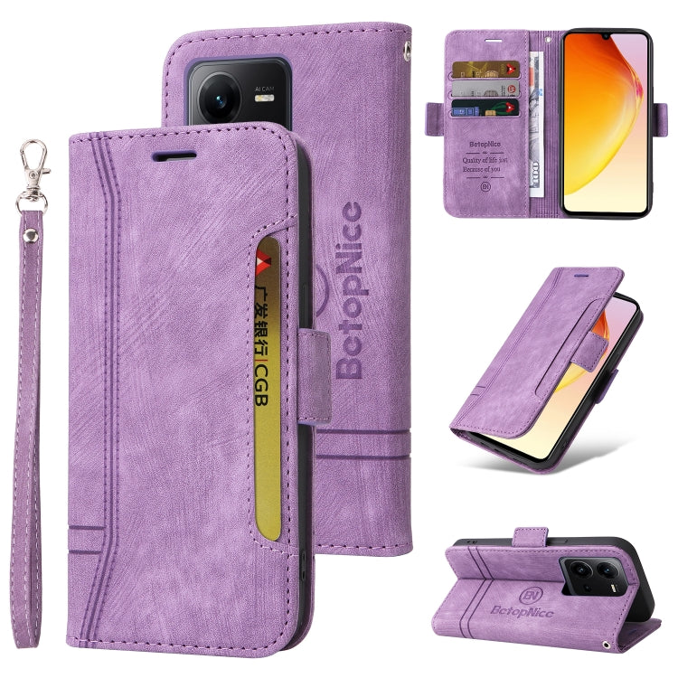 BETOPNICE Custodia per telefono in pelle con fibbia a doppio lato, For vivo Y02s / Y16 4G, For vivo Y75 4G / V23e 4G/5G, For vivo Y35 4G / Y22s / Y22, For vivo V25 / V25e 4G Global