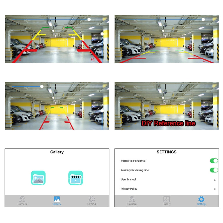 Telecamera per visione notturna grandangolare HD USB wireless per auto 720P, 720P Side View Camera