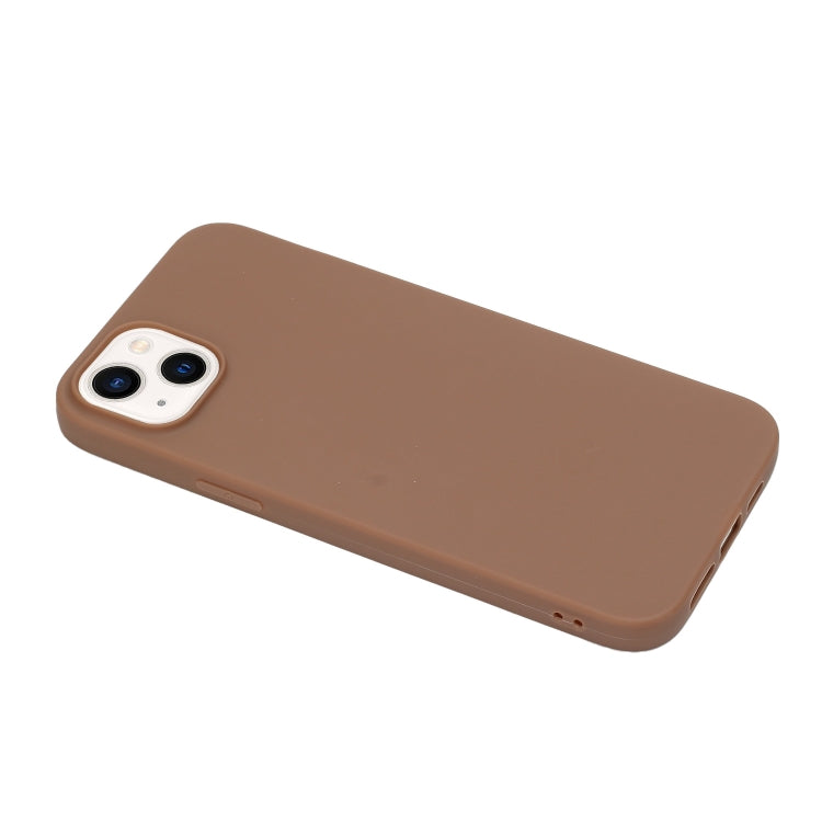 Custodia per telefono in silicone satinato tinta unita, For iPhone 14, For iPhone 14 Plus