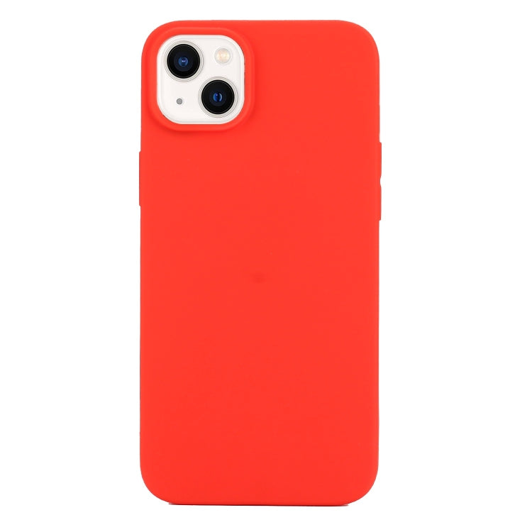 Custodia per telefono in silicone satinato tinta unita, For iPhone 14, For iPhone 14 Plus