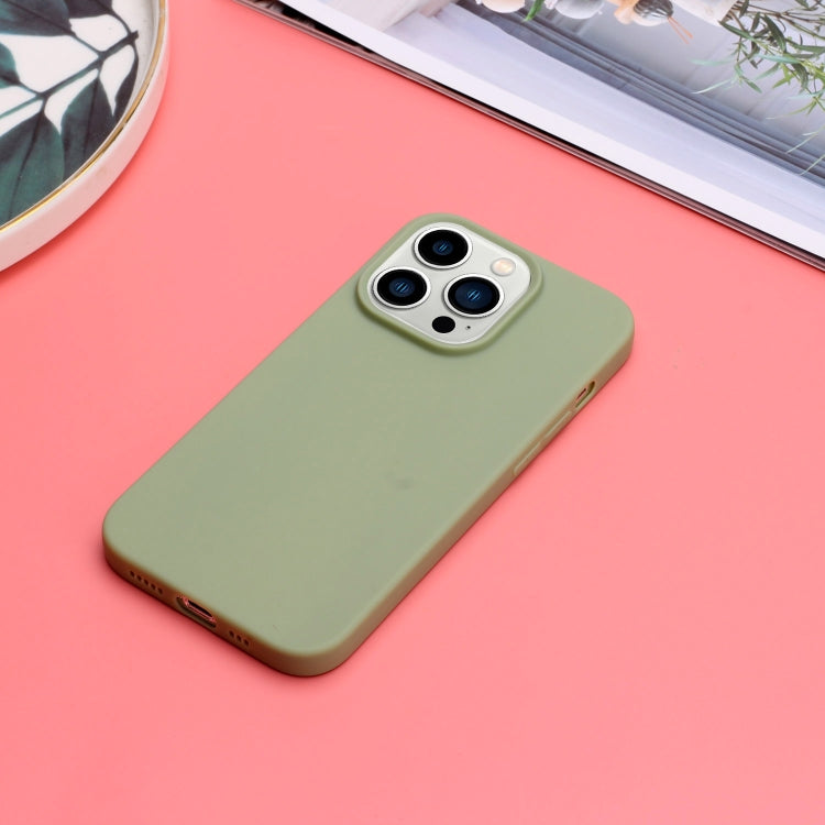 Custodia per telefono in silicone satinato tinta unita, For iPhone 14 Pro, For iPhone 14 Pro Max