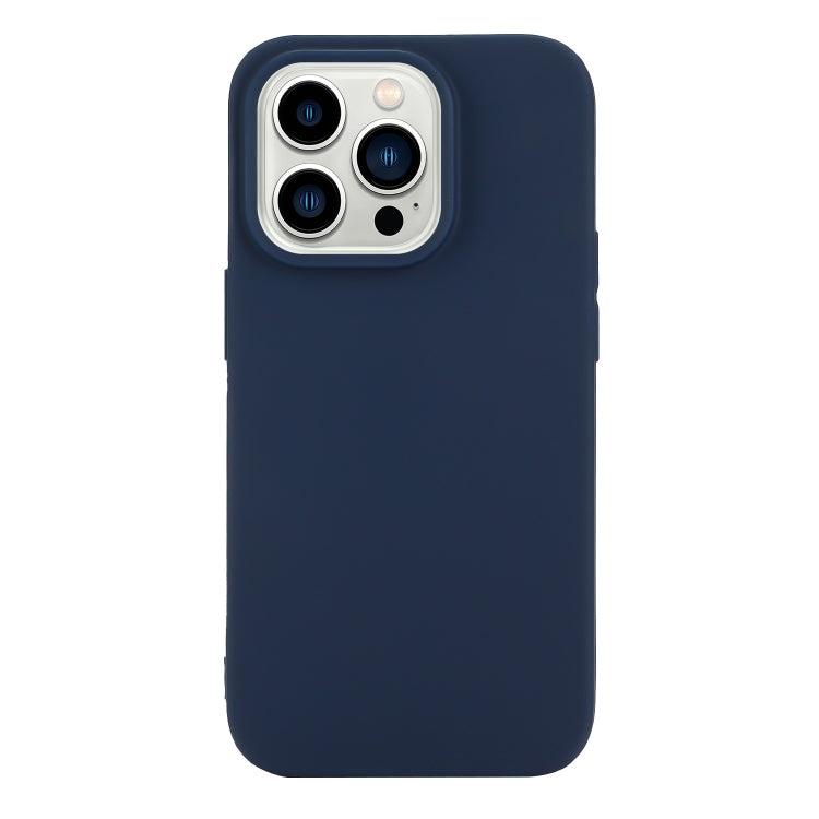 Custodia per telefono in silicone satinato tinta unita, For iPhone 14 Pro, For iPhone 14 Pro Max