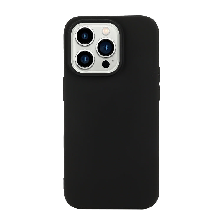 Custodia per telefono in silicone satinato tinta unita, For iPhone 14 Pro, For iPhone 14 Pro Max