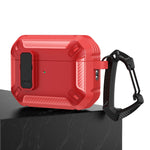 Custodia protettiva per auricolari Shield antiurto con gancio, For AirPods Pro 2