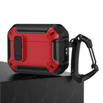 Custodia protettiva per auricolari Shield antiurto con gancio, For AirPods Pro 2
