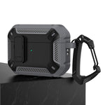 Custodia protettiva per auricolari Shield antiurto con gancio, For AirPods Pro 2