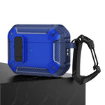 Custodia protettiva per auricolari Shield antiurto con gancio, For AirPods Pro 2
