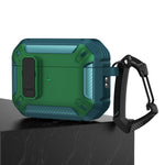 Custodia protettiva per auricolari Shield antiurto con gancio, For AirPods Pro 2