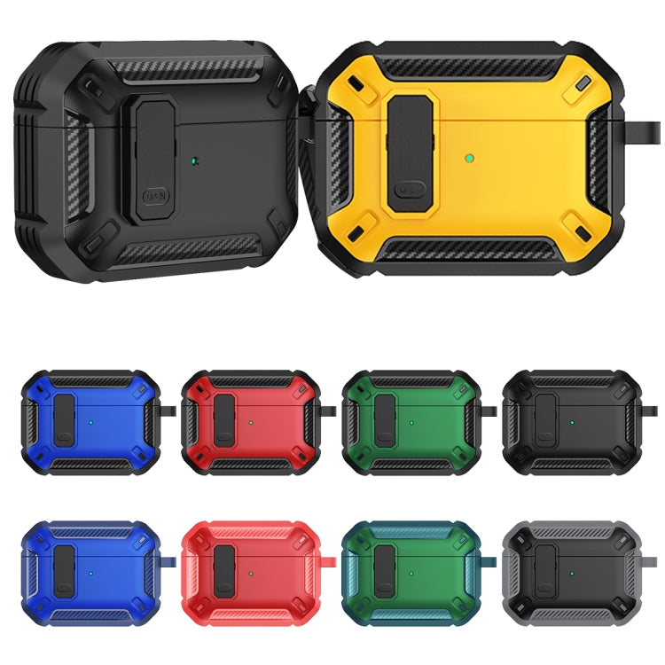 Custodia protettiva per auricolari Shield antiurto con gancio, For AirPods Pro 2