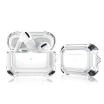 Custodia per auricolari antiurto per PC bicolore con gancio, For AirPods Pro 2