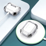 Custodia per auricolari antiurto per PC bicolore con gancio, For AirPods Pro 2