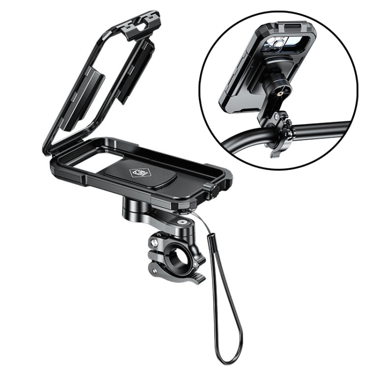 Supporto per cellulare a sgancio rapido impermeabile per moto/bicicletta M18L-QD, M18L-QD