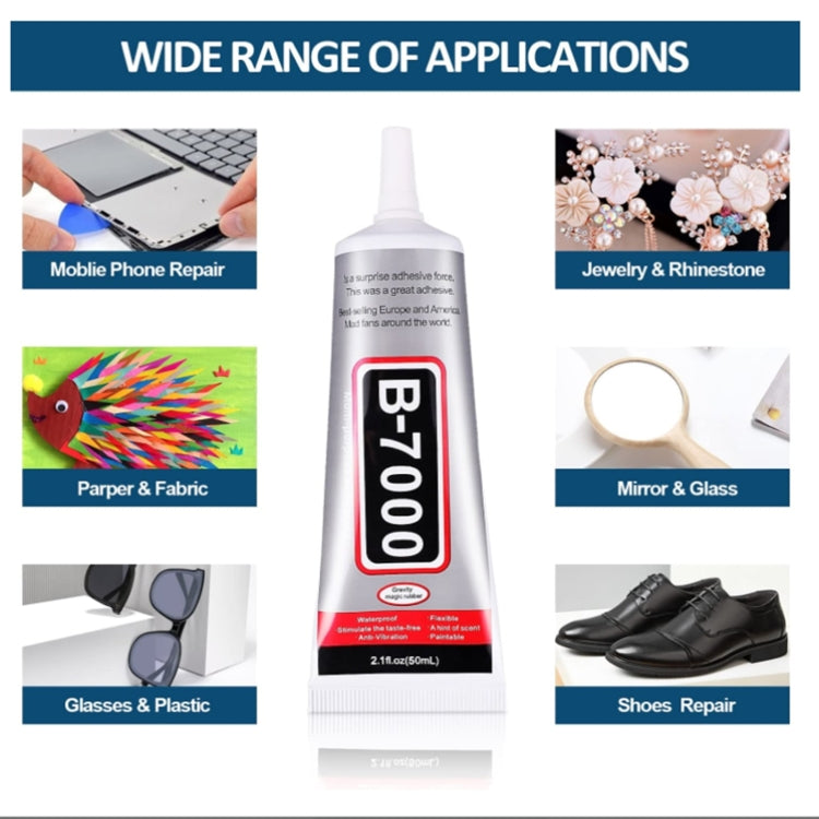 B-7000 Multifunctional Adhesive Glue for DIY Repairs, 50mL B-7000, 110mL B-7000