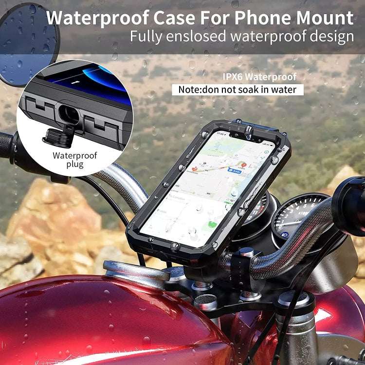 Specchietto retrovisore per moto / bicicletta Supporto per telefono cellulare impermeabile con ricarica wireless, M18S-A2, M18L-A2
