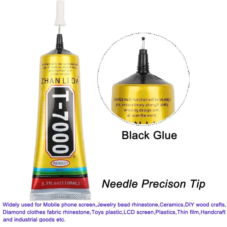 LCD Screen T7000 Black Glue Multifunction Universal DIY Adhesive Glue, 15mL T7000, 50mL T7000, 110mL T7000