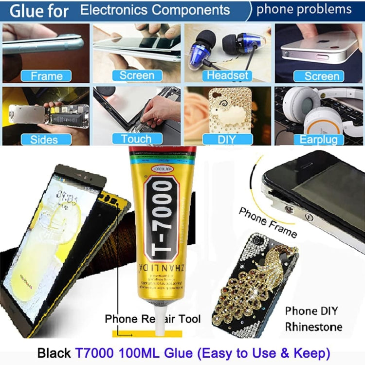 LCD Screen T7000 Black Glue Multifunction Universal DIY Adhesive Glue, 15mL T7000, 50mL T7000, 110mL T7000