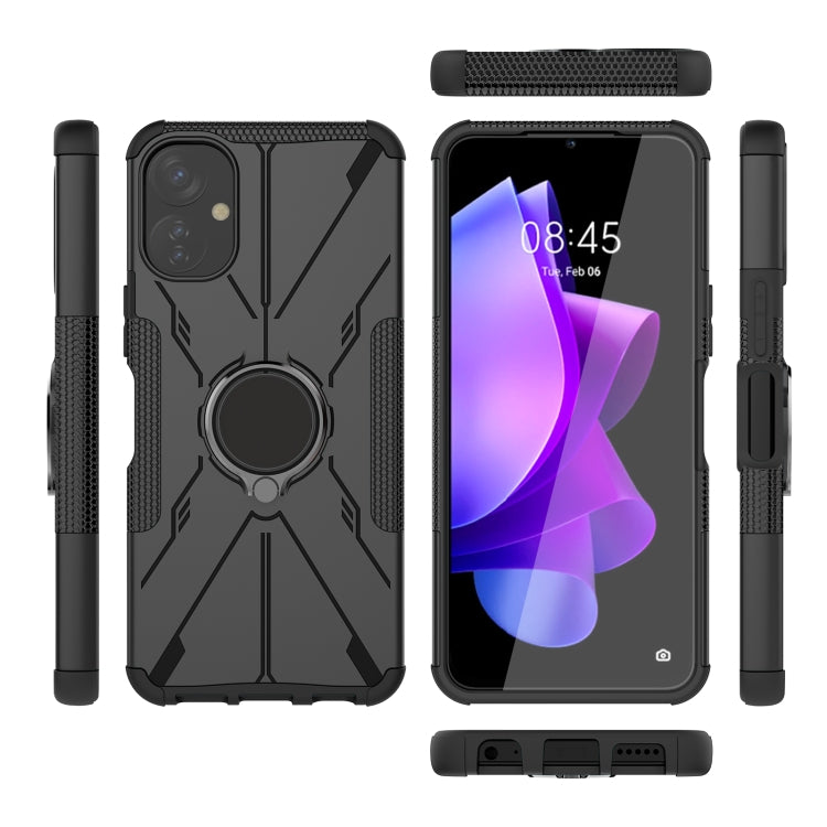 Armor Bear Custodia antiurto per PC + TPU con anello, For Infinix Note 12 G96, For Tecno Spark 9T, For Motorola Moto G62 5G, For iPhone 14 Plus