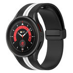 Cinturino in silicone a strisce bicolore, For Samsung Galaxy Watch5 Pro