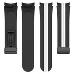 Cinturino in silicone a strisce bicolore, For Samsung Galaxy Watch5 Pro