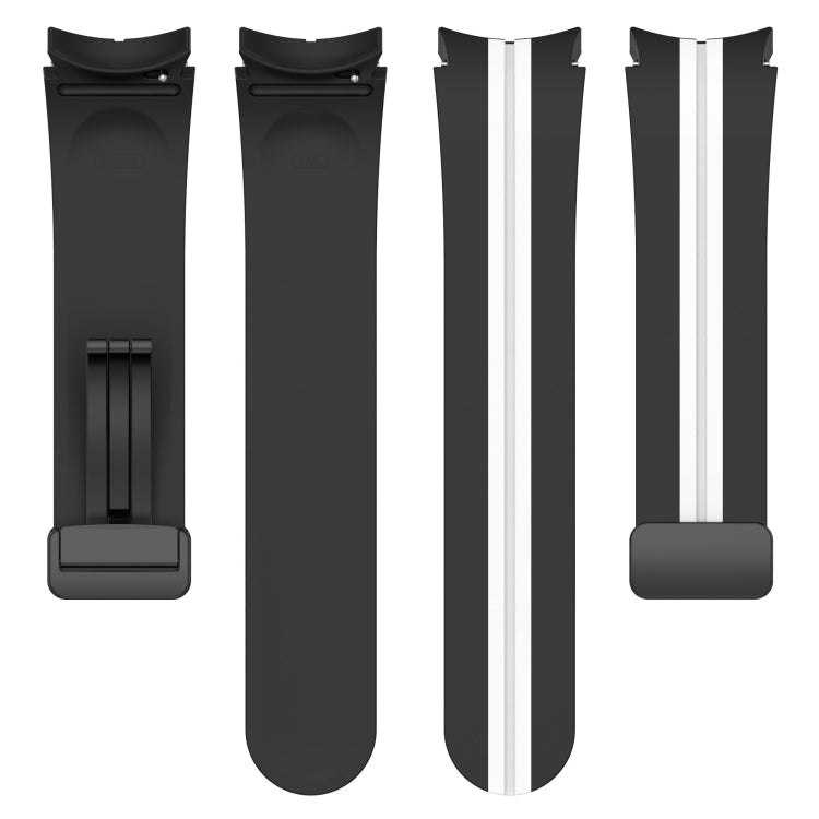 Cinturino in silicone a strisce bicolore, For Samsung Galaxy Watch5 Pro