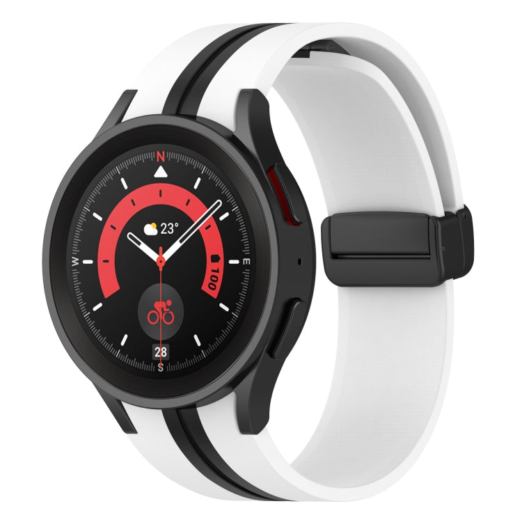 Cinturino in silicone a strisce bicolore, For Samsung Galaxy Watch5 Pro