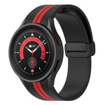 Cinturino in silicone a strisce bicolore, For Samsung Galaxy Watch5 Pro