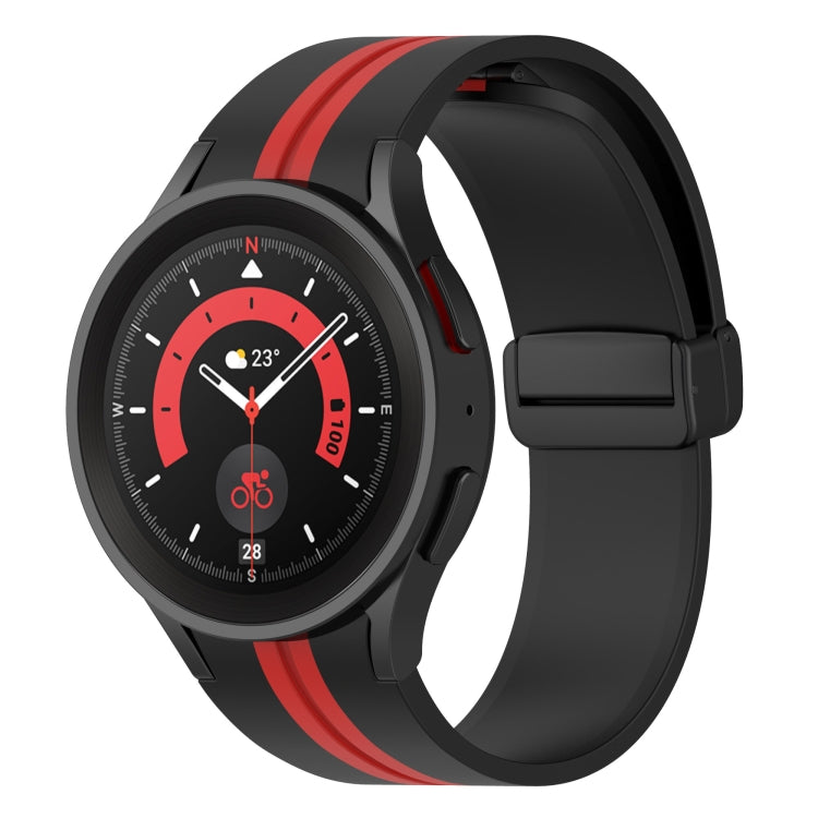 Cinturino in silicone a strisce bicolore, For Samsung Galaxy Watch5 Pro