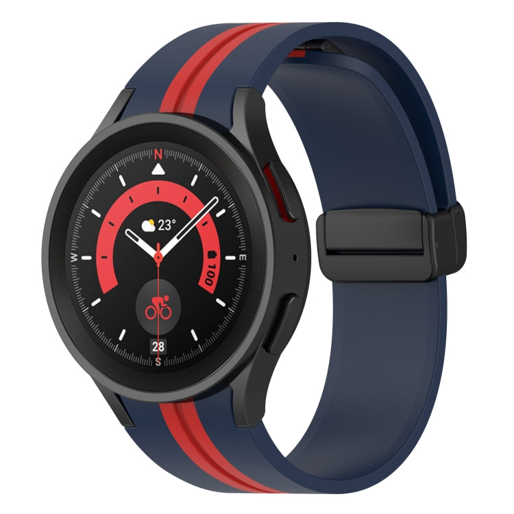 Cinturino in silicone a strisce bicolore, For Samsung Galaxy Watch5 Pro