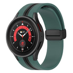 Cinturino in silicone a strisce bicolore, For Samsung Galaxy Watch5 Pro