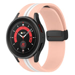 Cinturino in silicone a strisce bicolore, For Samsung Galaxy Watch5 Pro