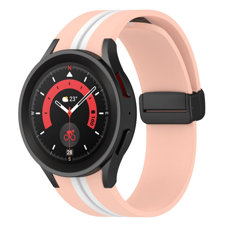 Cinturino in silicone a strisce bicolore, For Samsung Galaxy Watch5 Pro