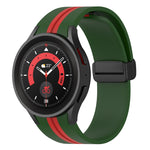Cinturino in silicone a strisce bicolore, For Samsung Galaxy Watch5 Pro