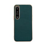 Custodia per telefono con placcatura nano serie Luolai in vera pelle, For Sony Xperia 1 IV, For Sony Xperia 10 IV, For vivo X80 5G, For vivo X80 Pro 5G, For Xiaomi Mix Fold 2, For Motorola Moto Razr 2022