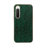 Custodia per telefono con placcatura nano in vera pelle di struzzo, For Sony Xperia 1 IV, For Sony Xperia 10 IV, For vivo X80 5G, For vivo X80 Pro 5G, For Xiaomi Mix Fold 2, For Motorola Moto Razr 2022