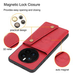 Custodia per telefono magnetica con doppia fibbia, For Huawei Mate 50, For Huawei Mate 50 Pro, For Huawei nova 10, For Huawei nova 10 Pro