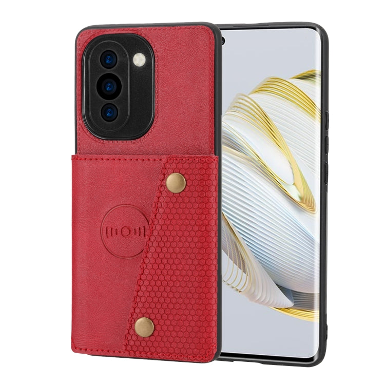 Custodia per telefono magnetica con doppia fibbia, For Huawei Mate 50, For Huawei Mate 50 Pro, For Huawei nova 10, For Huawei nova 10 Pro