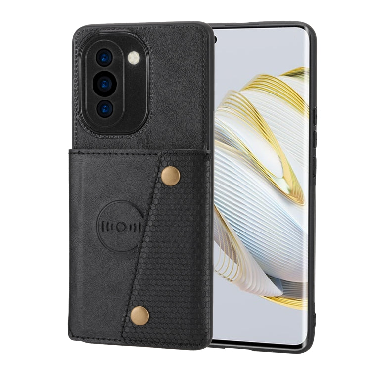 Custodia per telefono magnetica con doppia fibbia, For Huawei Mate 50, For Huawei Mate 50 Pro, For Huawei nova 10, For Huawei nova 10 Pro