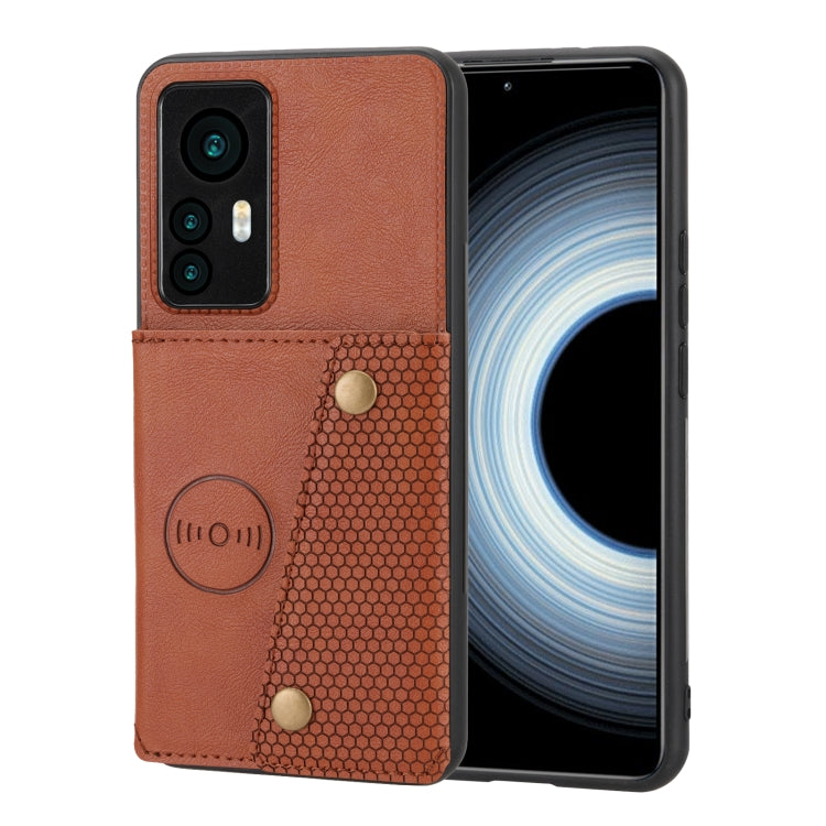 Custodia per telefono magnetica con doppia fibbia, For Xiaomi Redmi K50 Ultra / 12T / 12 Pro, For Xiaomi Poco C40, For Xiaomi 12 Lite, For Xiaomi 12S Ultra
