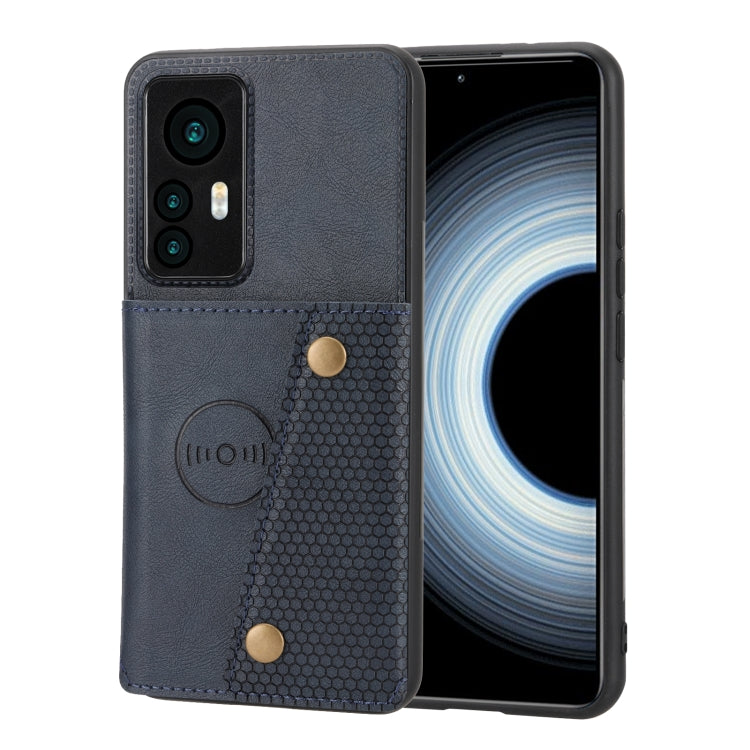 Custodia per telefono magnetica con doppia fibbia, For Xiaomi Redmi K50 Ultra / 12T / 12 Pro, For Xiaomi Poco C40, For Xiaomi 12 Lite, For Xiaomi 12S Ultra