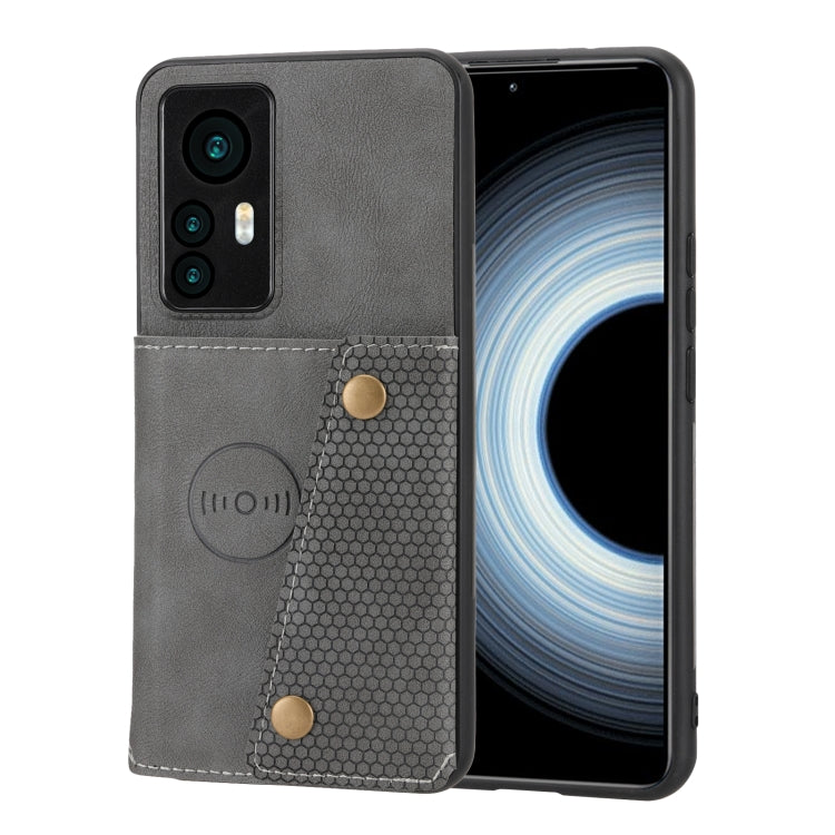 Custodia per telefono magnetica con doppia fibbia, For Xiaomi Redmi K50 Ultra / 12T / 12 Pro, For Xiaomi Poco C40, For Xiaomi 12 Lite, For Xiaomi 12S Ultra