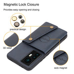 Custodia per telefono magnetica con doppia fibbia, For Xiaomi Redmi K50 Ultra / 12T / 12 Pro, For Xiaomi Poco C40, For Xiaomi 12 Lite, For Xiaomi 12S Ultra
