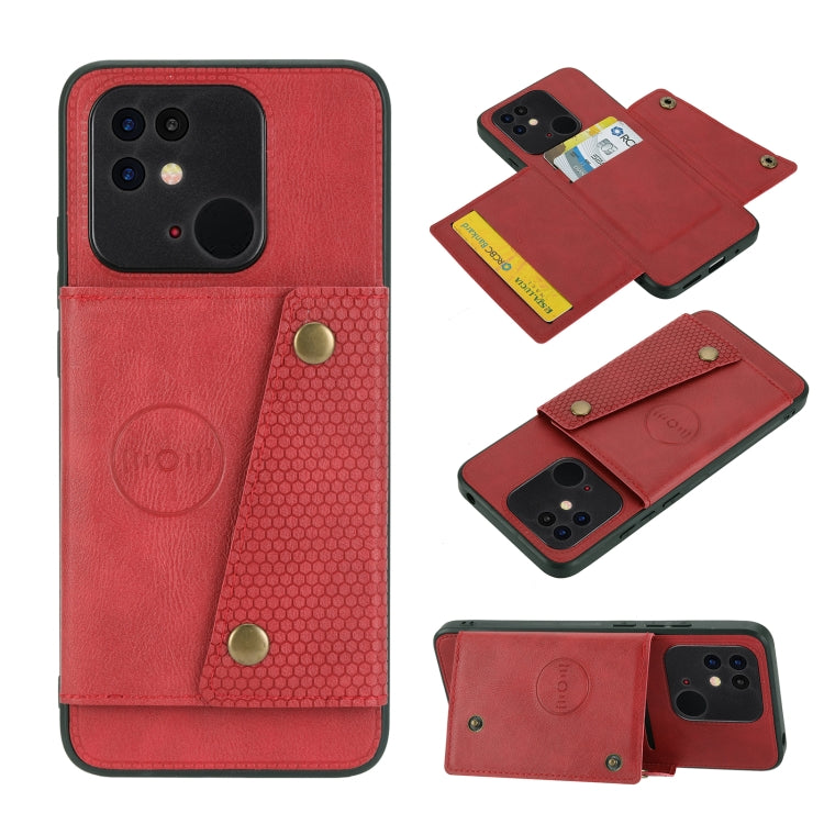 Custodia per telefono magnetica con doppia fibbia, For Xiaomi Redmi K50 Ultra / 12T / 12 Pro, For Xiaomi Poco C40, For Xiaomi 12 Lite, For Xiaomi 12S Ultra